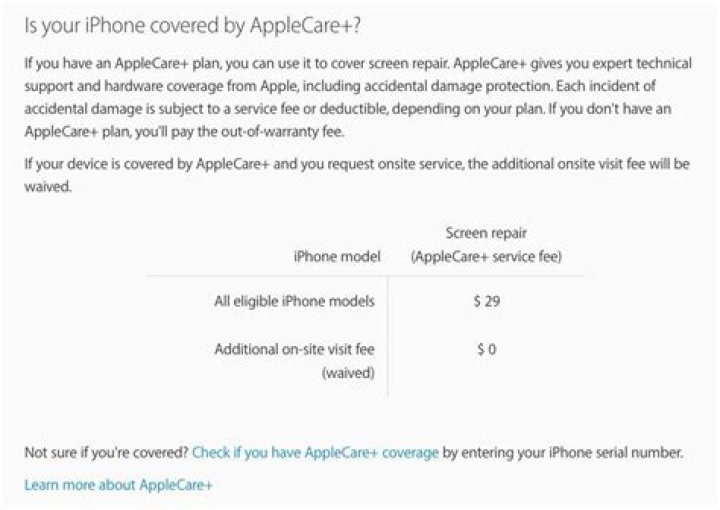 Does AppleCare cover physical damage iPhone?