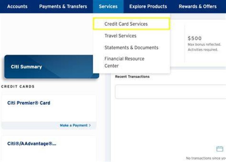 How do I check my Citibank credit card transaction?
