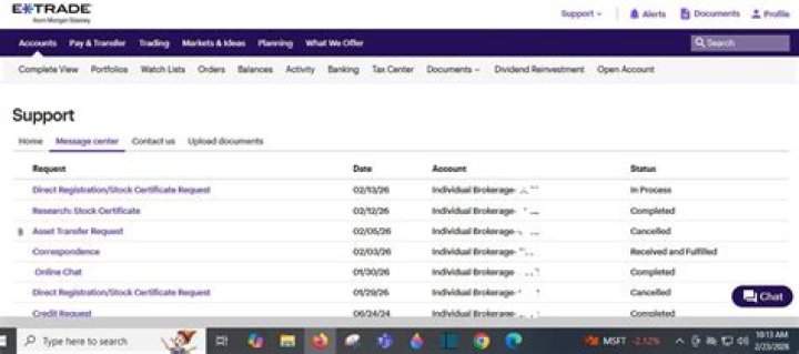 How do I transfer shares on Etrade?