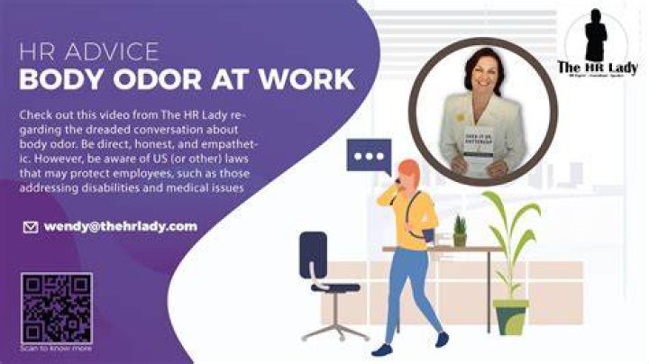 How do you address bad body odor at work?