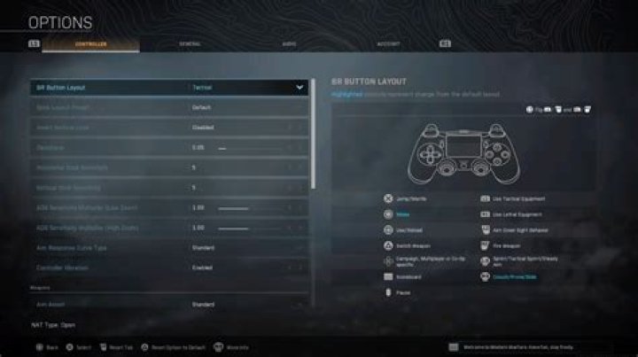 How do you change controller settings on ps4?