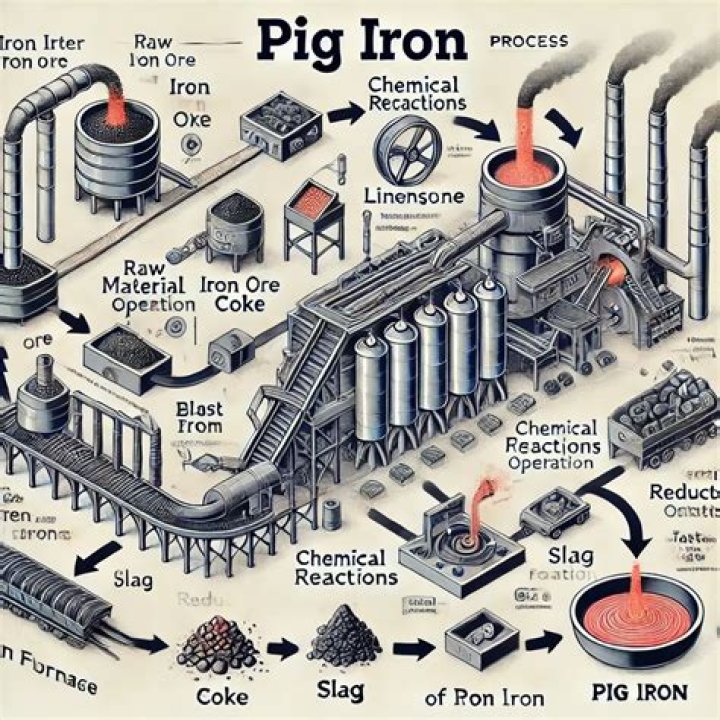 How is pig iron manufactured?