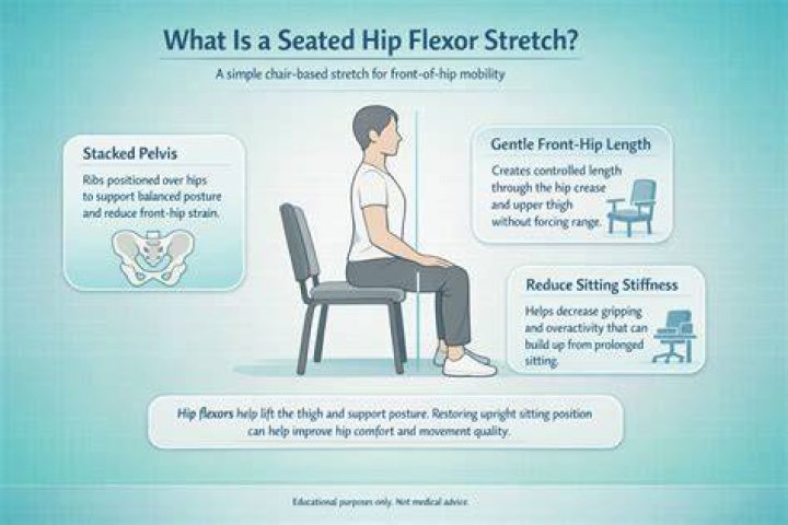 How should I sit to avoid tight hip flexors?