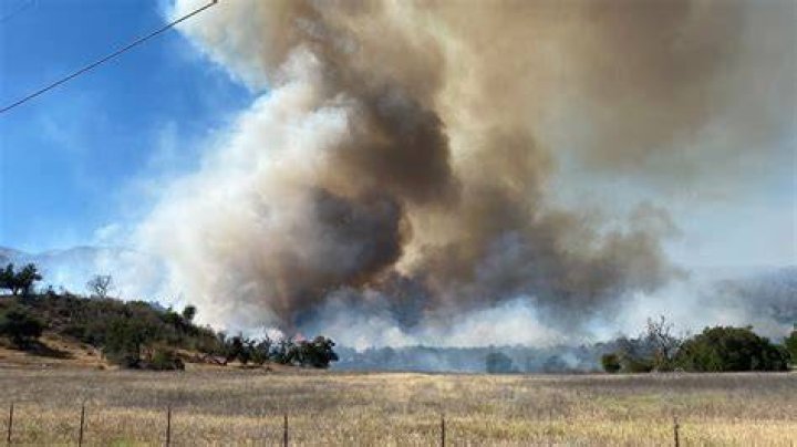Is Ojai California on fire?