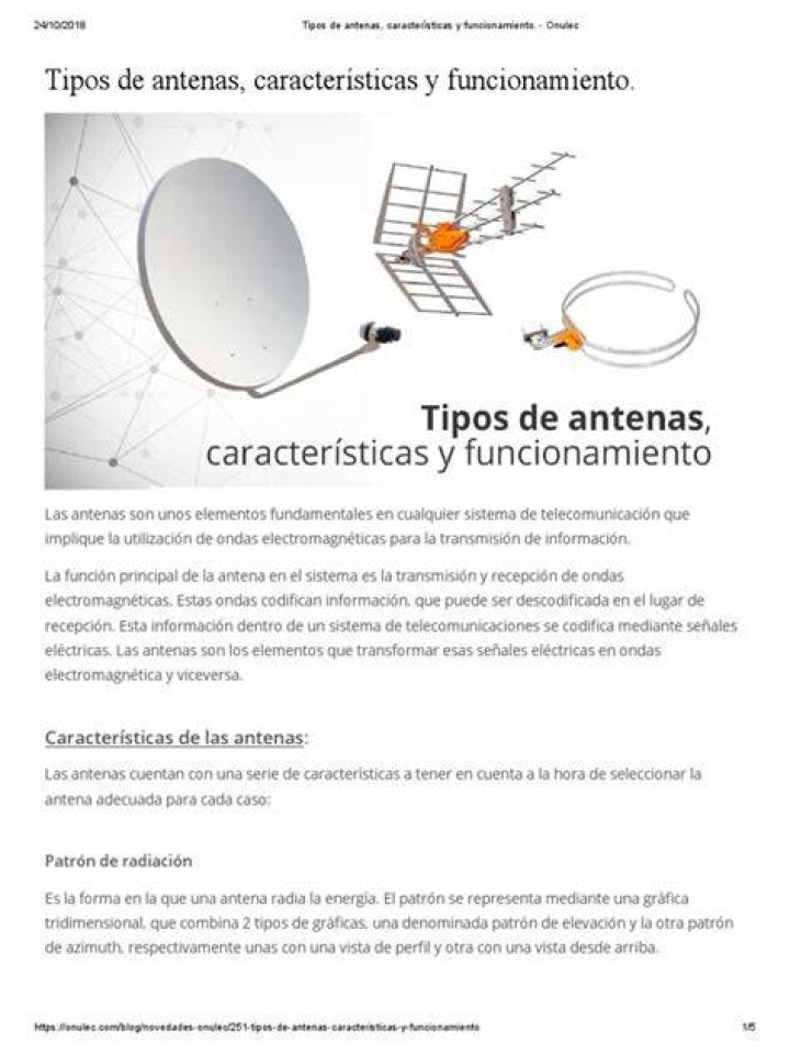 Quais os tipos de antenas que existem?