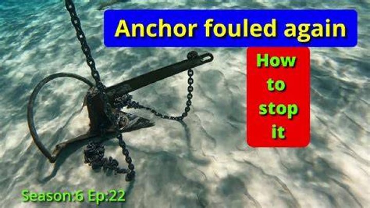 What happens if a ship's anchor gets stuck?