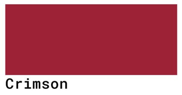 What is the RGB for Crimson?