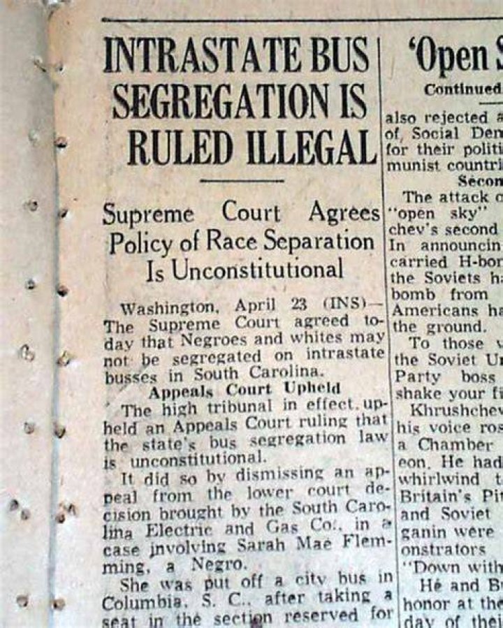When was segregation declared illegal?